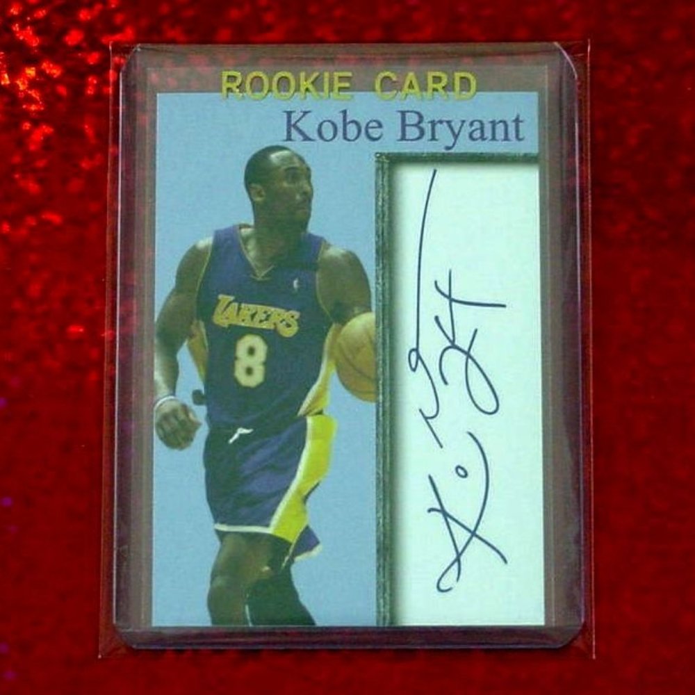 Kobe Bryant Rookie Facsimilie Autograph Card VHTF